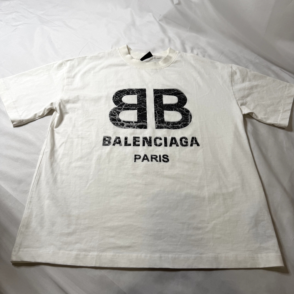 Balenciaga White Logo T-Shirt